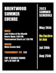 Brentwood Euchre Tournament