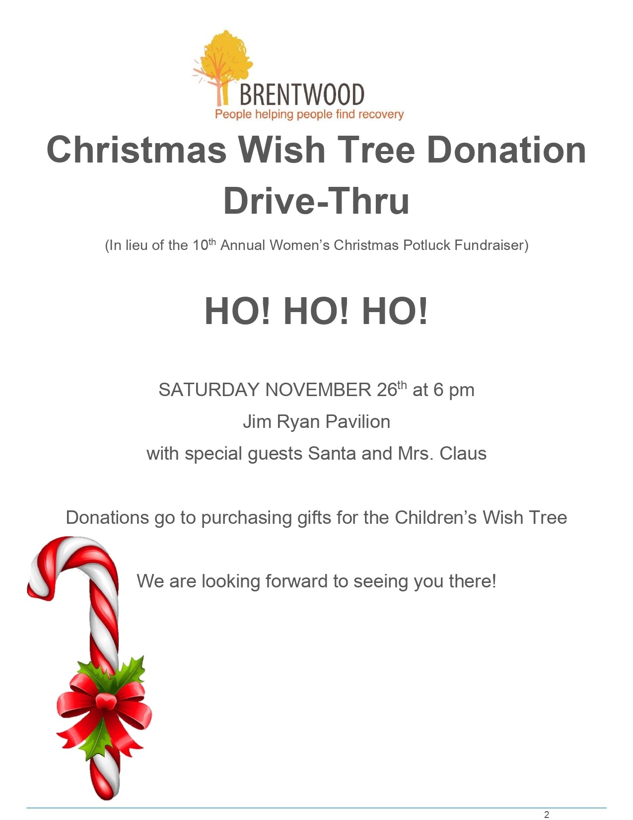 Christmas Wish Tree Donation Drive-Thru @ Brentwood Recovery Home | Windsor | Ontario | Canada